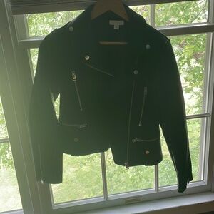 Top shop Faux Leather Jacket Size 4 in Black